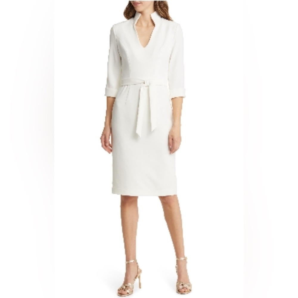 Black Halo Dress in Ivory, Sz 8. Worn once!